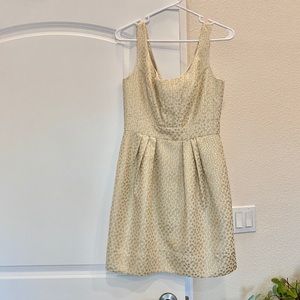 Shoshanna gold cocktail dress